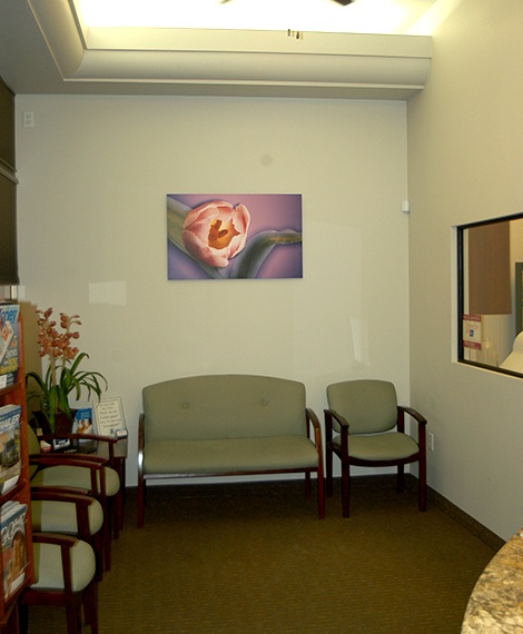 Dental office waiting area