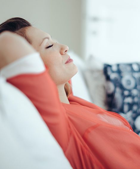 Woman relaxing after sedation dentistry treatment